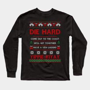 Die Hard Movie Ugly Christmas Long Sleeve T-Shirt